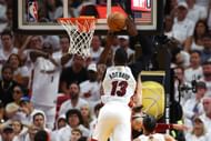 Bam Adebayo blocks Jamal Murray